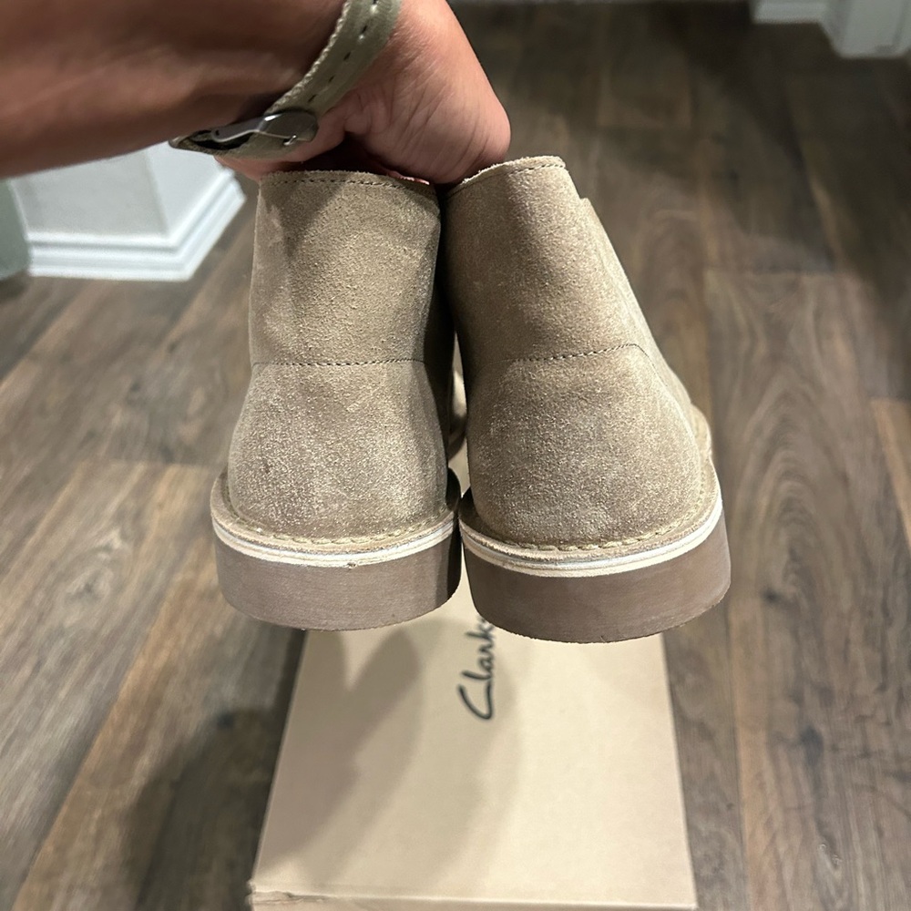 Clarks Men's Bushacre 2 Taupe Distressed - Picture 4 of 6